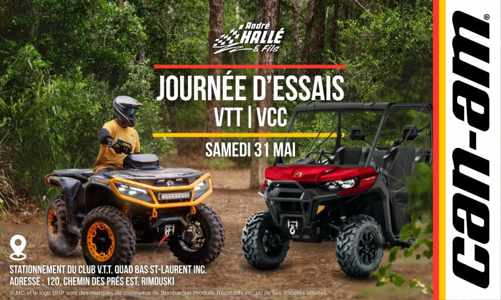 Journée d’essais Can-Am – VTT & VCC – Rimouski