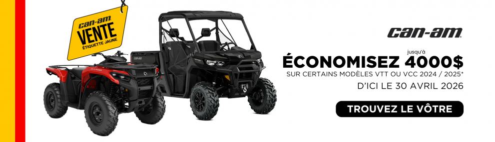 Can-Am – Promotions sur les VTT et VCC