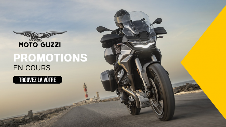 Jusqu’à 1 000$ de remise sur certains modèles Moto Guzzi