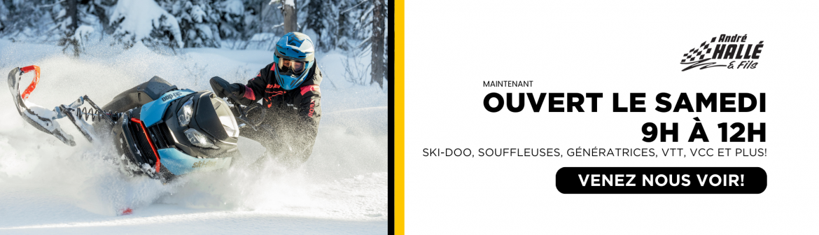 Maintenant ouvert les samedis!