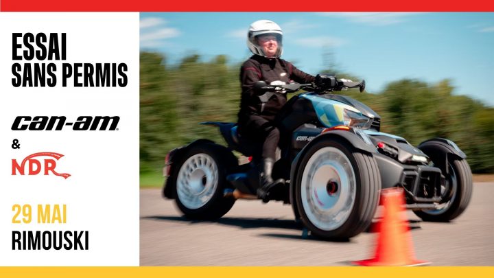 Essai Can-Am 3 roues sans permis!